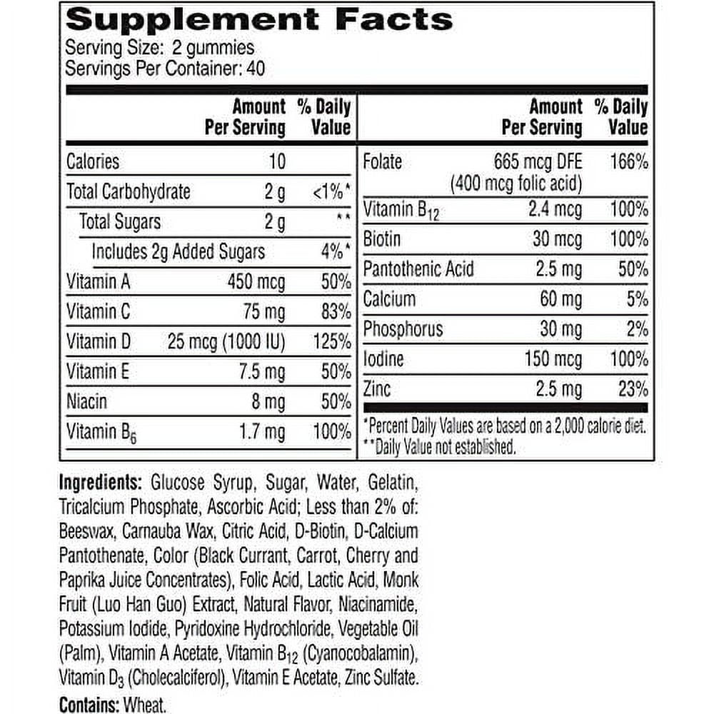 One A Day Women VitaCraves Gummy Multivitamin 160 ct 2 Pack