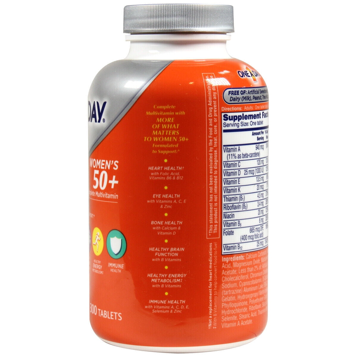 One a Day Women's 50 Plus Healthy Advantage Multivitamin Minerals 300 Tablets