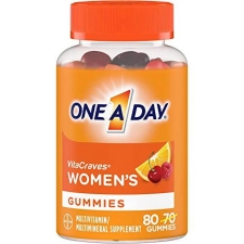 One A Day Women’s Multivitamin Gummies with Vitamin A C D E Zinc for Immune Health Support Calcium & more 80 count