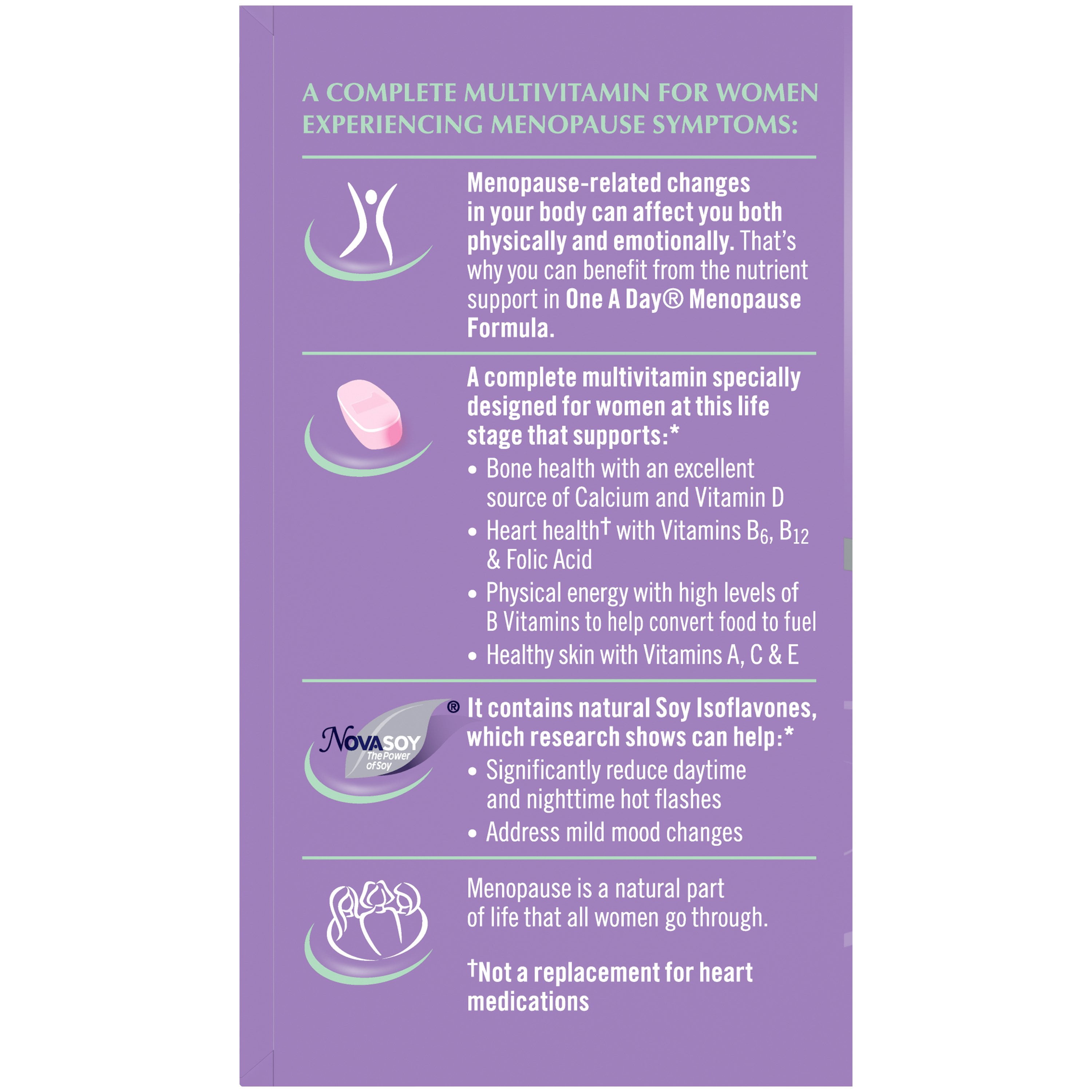 One A Day Women's Menopause Multivitamin Supplement 50 Tablets