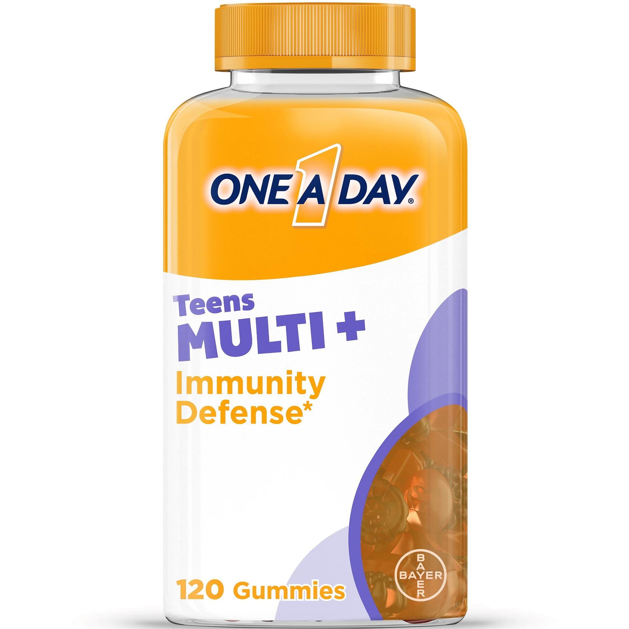 One A Day Teen Immunity Defense Gummy Multivitamin 120 Count