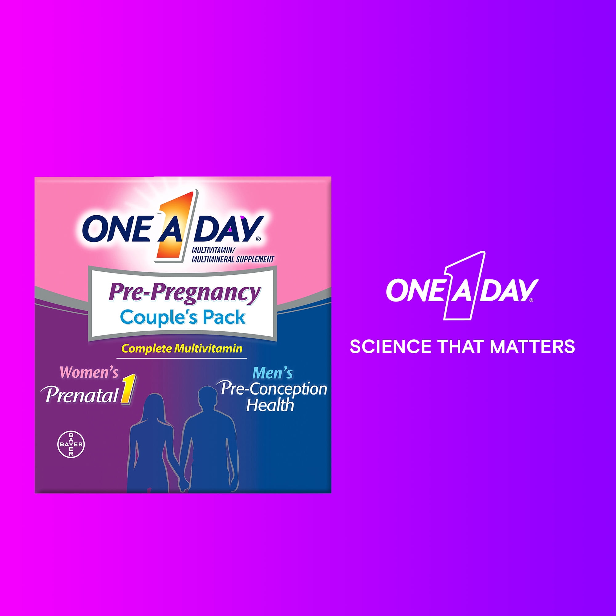 One A Day Pre Pregnancy Prenatal Multivitamin 30+30 Count