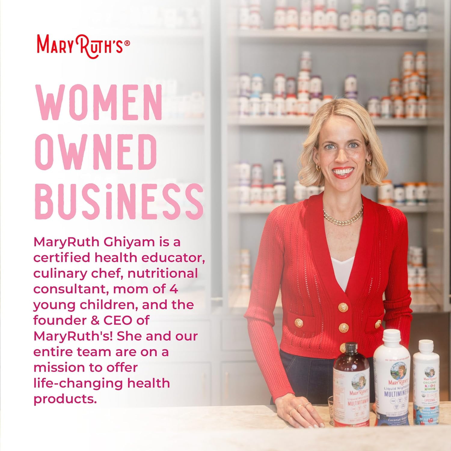 Maryruth Organics Women's Liquid Multivitamin for Health Hormone Balance 15.22 oz 450 ml