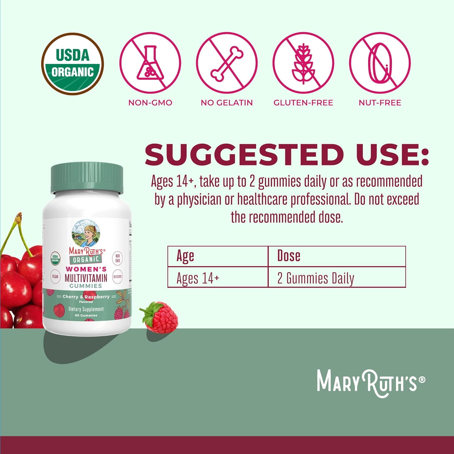 MaryRuth Organics Women's Multivitamin 60 Count