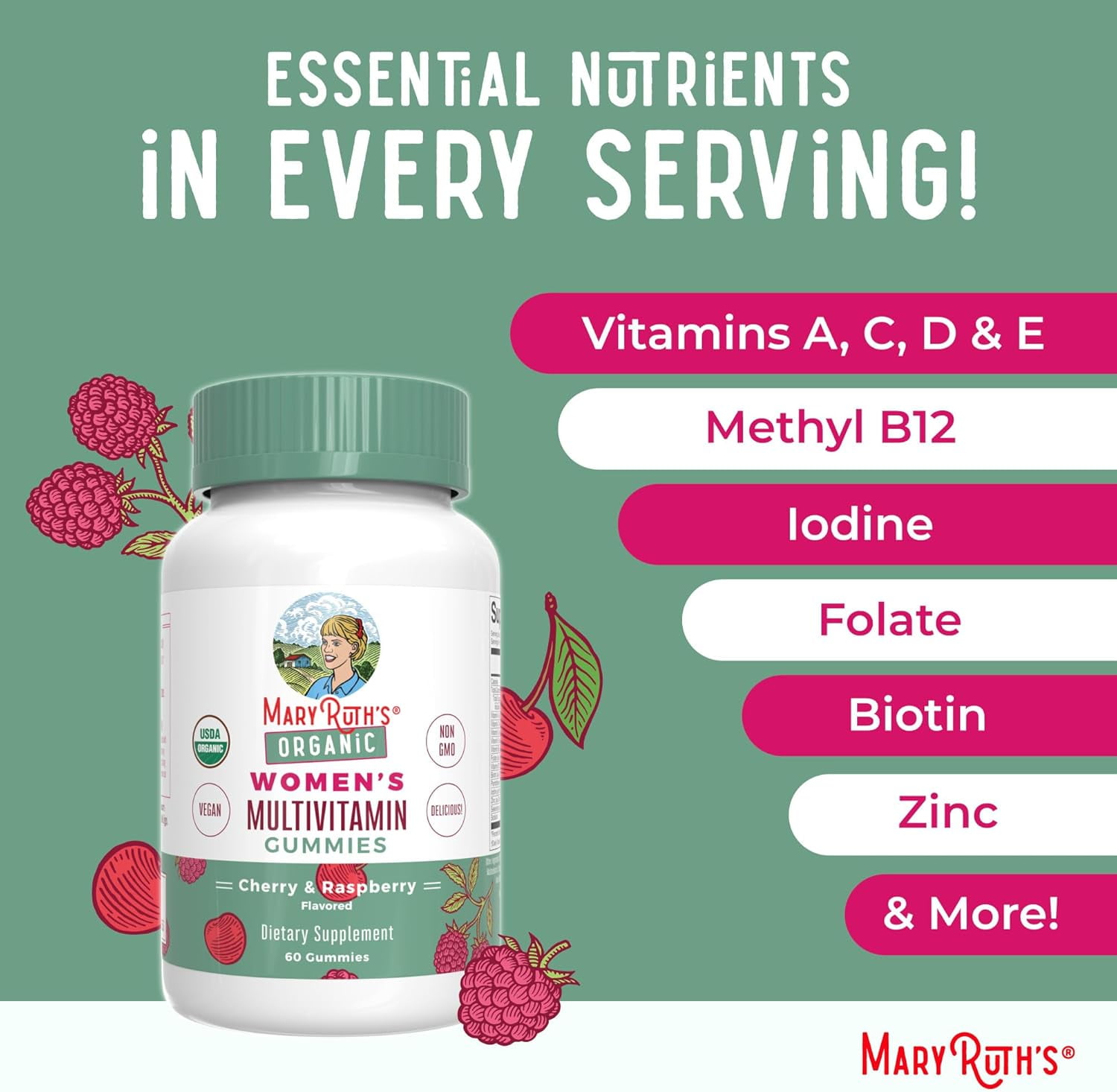 MaryRuth Organics Women's Multivitamin 60 Count
