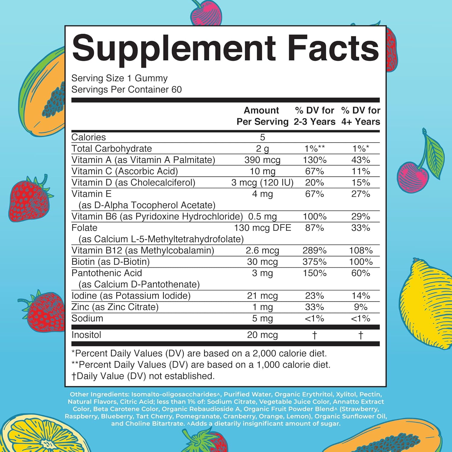 Mary Ruths Kids MultiVitamin 60 Gummies for Children