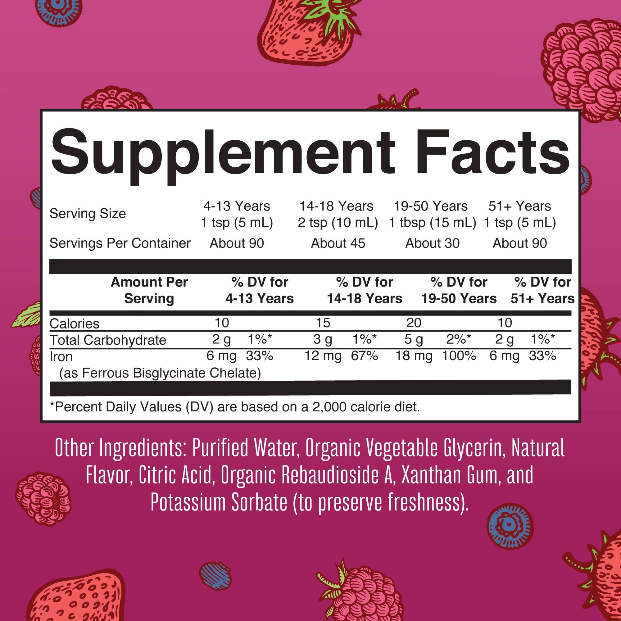 MaryRuth Iron Supplement for Women Men Kids Liquid 15.22 Fl Oz