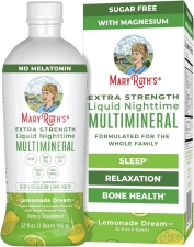 MaryRuth Organics Sleep Support Multimineral Supplement for Adults & Kids Support Relaxation Manage Stress No Melatonin Vegan Non-GMO Clean Label Project Verified 32 Servings