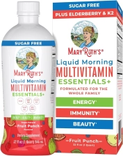 MaryRuth Multivitamin Men Women Kids No Added Sugar Vitamin A C D E B6 B12 Biotin Zinc Immune Support Energy Daily Vegan 32 Fl Oz