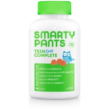SmartyPants Teen Guy Multivitamin Lemon Lime Cherry Sour Apple 120 Gummies