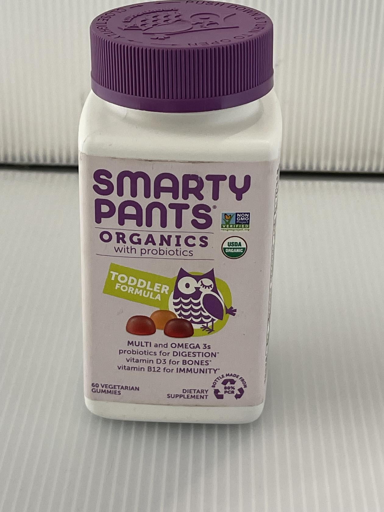 Smarty pants Organics Gummy Toddler Multivitamin 60 Gummies