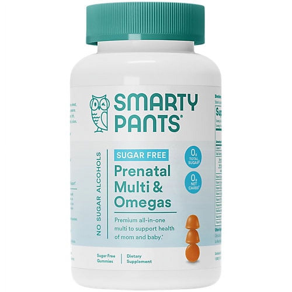 SmartyPants Prenatal Multi Omega Gummies Sugar Free Lemon 60 Gummies