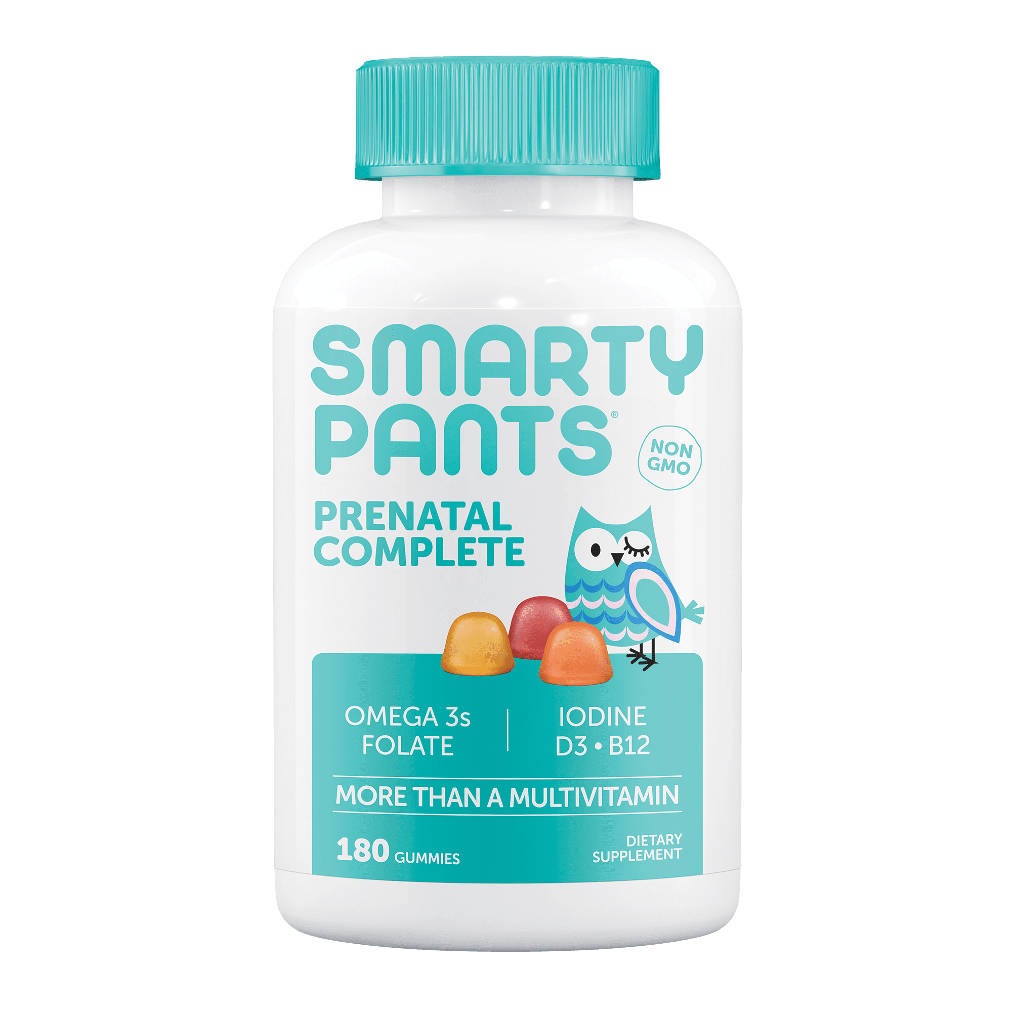 SmartyPants Prenatal Gummy Vitamins with Multivitamin Omega 3s Vitamin D3 Methyl Folate 180 Ct