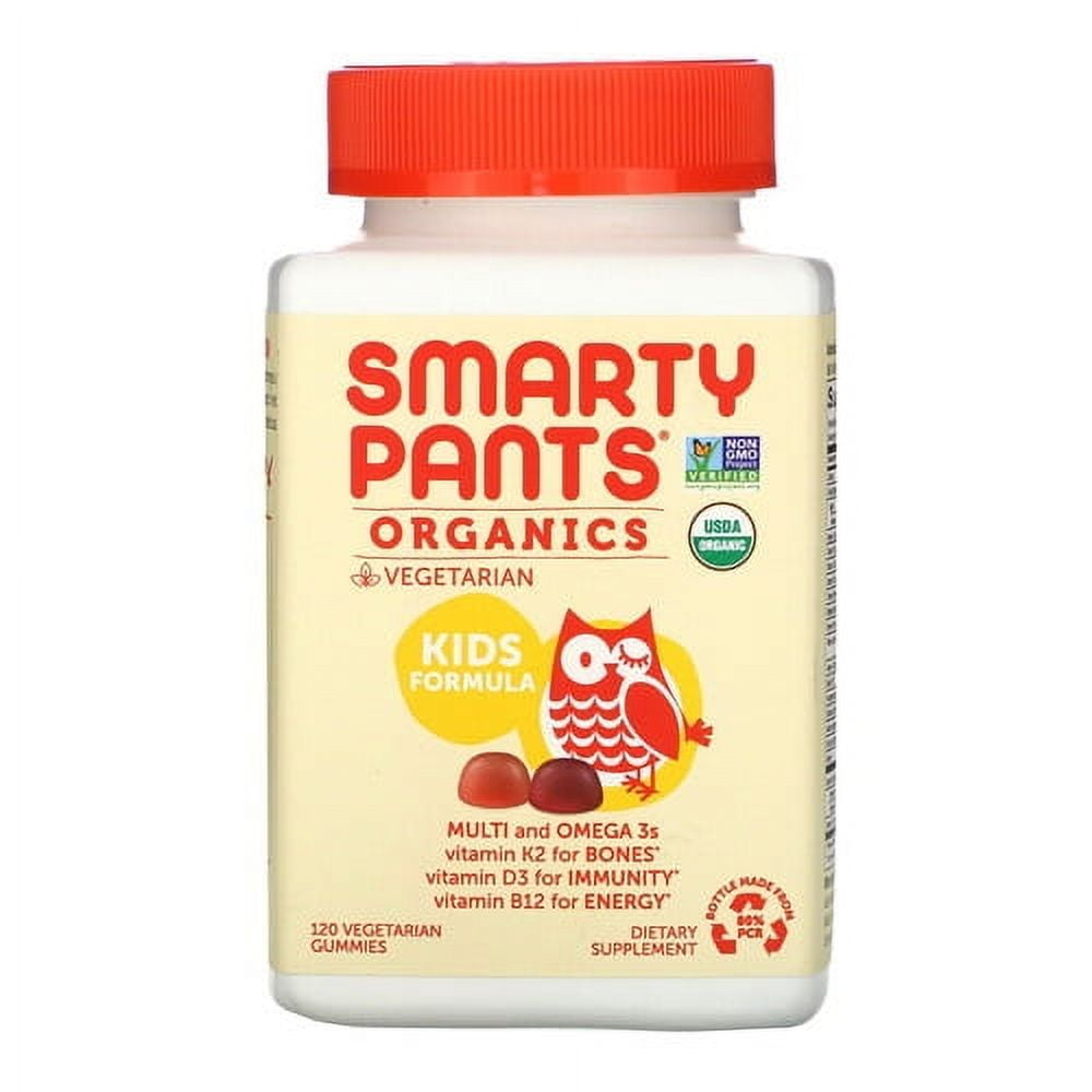 SmartyPants Organics Kids Cherry Mixed Berry Gummies 120 Ea 2 Pack