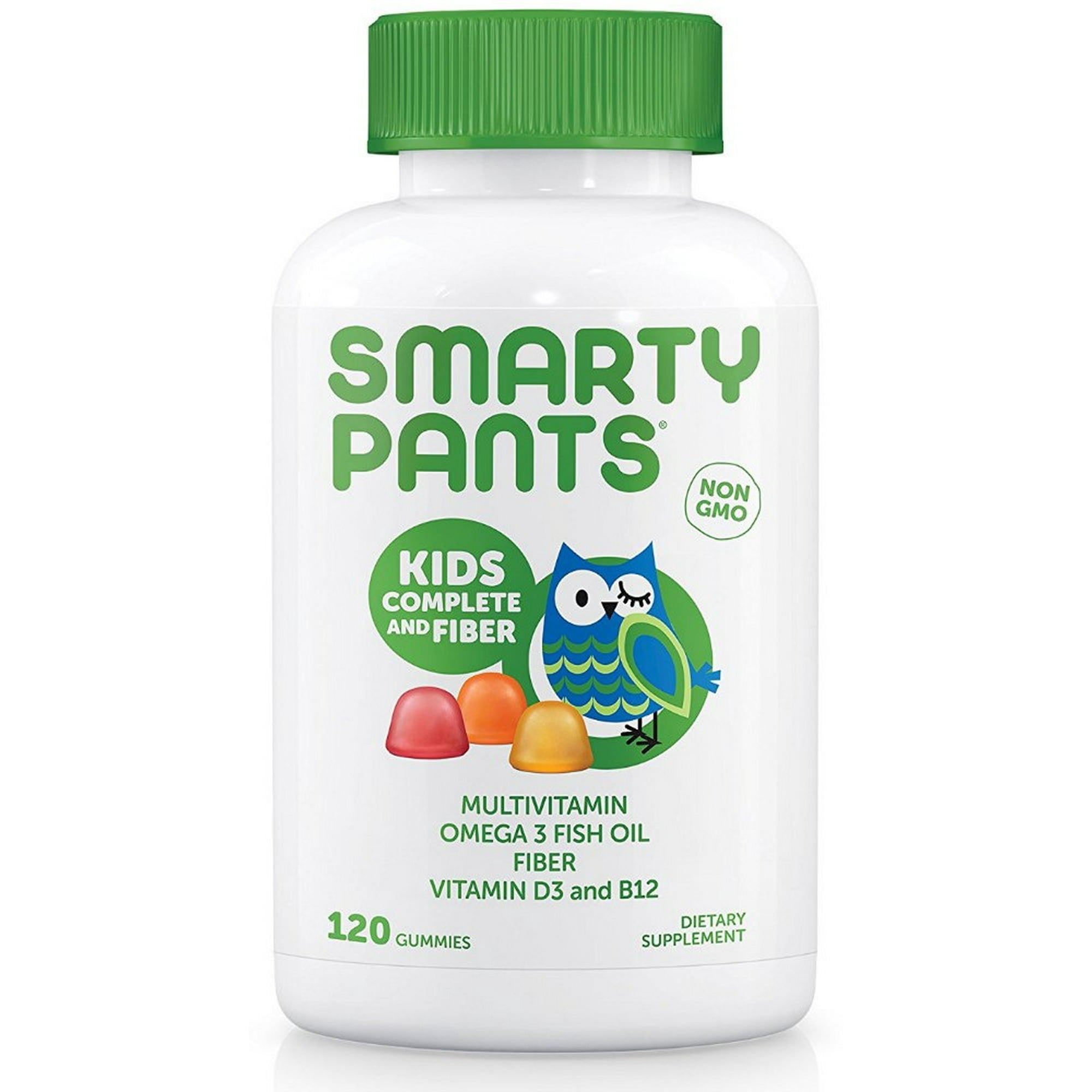 SmartyPants Kids Complete Fiber Gummy Multivitamins 120 ct x2 Pack