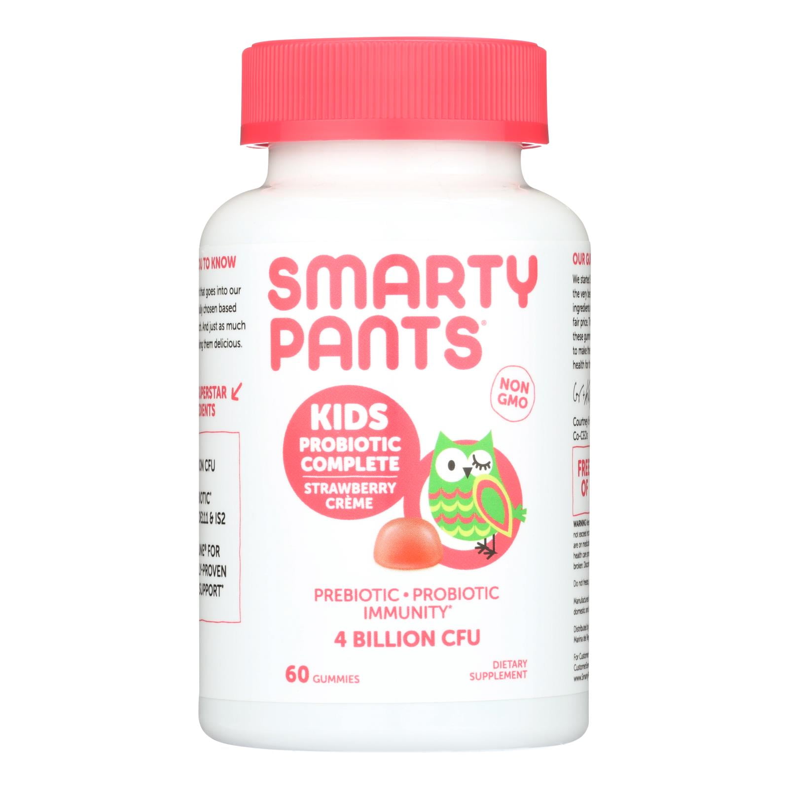 SmartyPants Kids Probiotic Prebiotic Immunity Gummies 60 ea Pack of 3