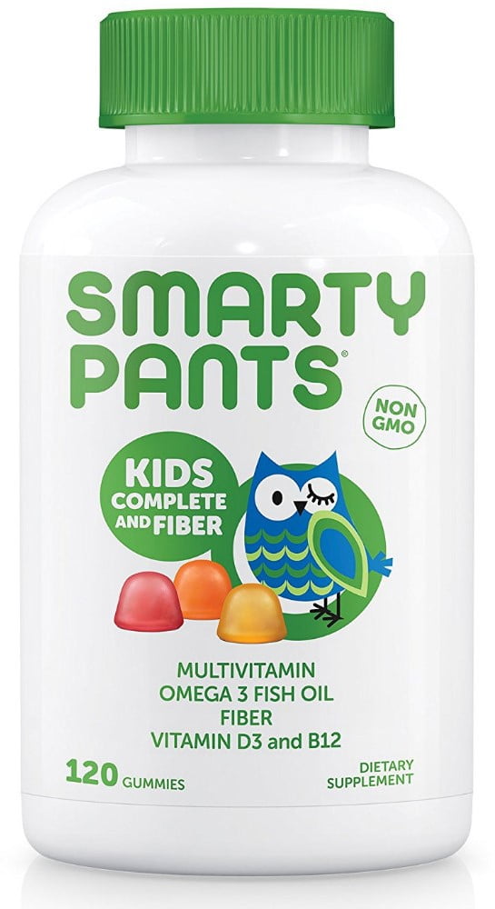 SmartyPants Kids Complete Fiber Gummy Multivitamins 120 ea Pack of 3