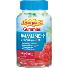 Emergen-C Immune+ Raspberry Gummies for Immune Support 45 Each