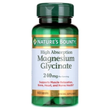 Nature Bounty High Absorption Magnesium Glycinate 240mg 60 Capsule Bottle
