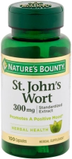 Nature's Bounty St. Johns Wort 300mg Capsules 100 ea Pack of 4