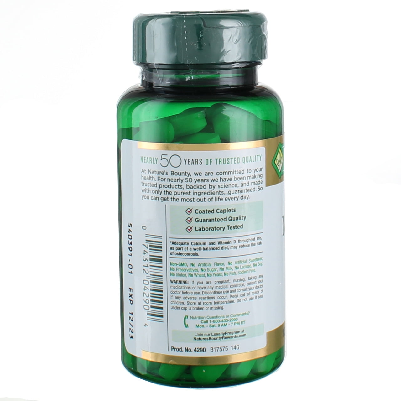 Nature's Bounty Calcium Magnesium Zinc Vitamin D3 100