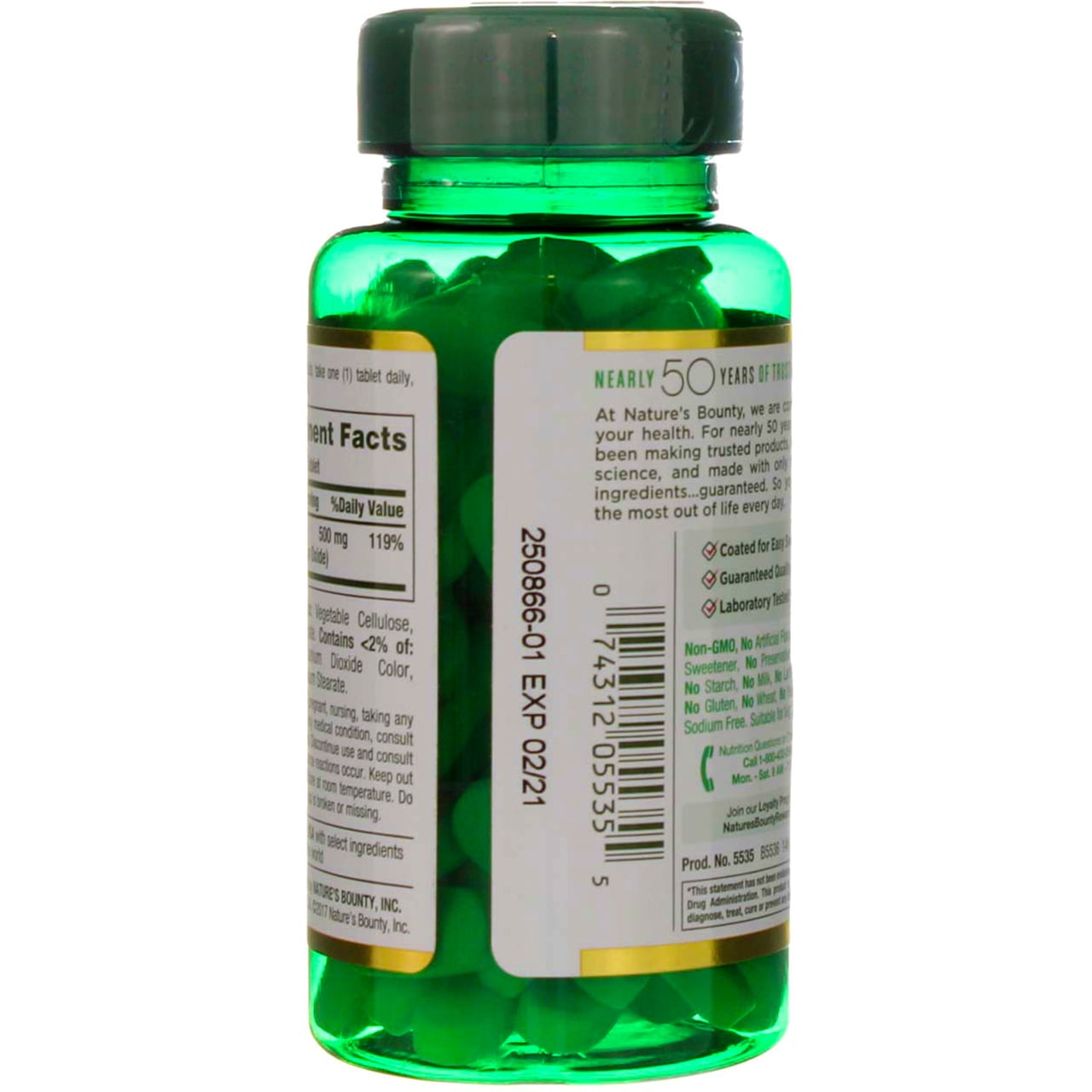 Nature's Bounty Magnesium 500mg Muscle Health Support 100 ct 2 Pack