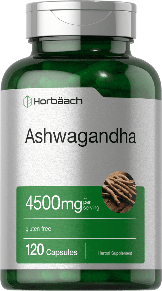 Horbaach ashwagandha Capsules 4500mg Supplement for Men and Women 120 Count