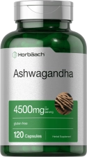 Horbaach ashwagandha Capsules 4500mg Supplement for Men and Women 120 Count