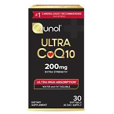 Qunol Ultra CoQ10 Softgel 200mg Heart Health Supplement 30 Count