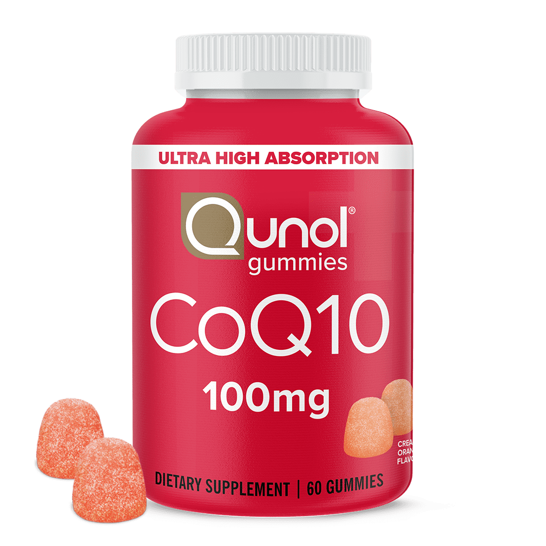 Qunol CoQ10 Gummies 100mg Ultra High Absorption Heart Health Supplement 60 Count