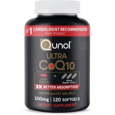 Qunol CoQ10 100mg Softgels Ultra Antioxidant Heart Energy 4 Month Supply 120 Count