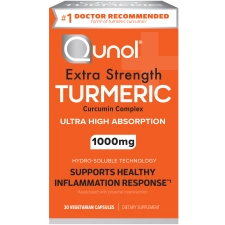 Qunol Turmeric Curcumin Capsules 1000mg Ultra High Absorption Joint Support Supplement 30 Count