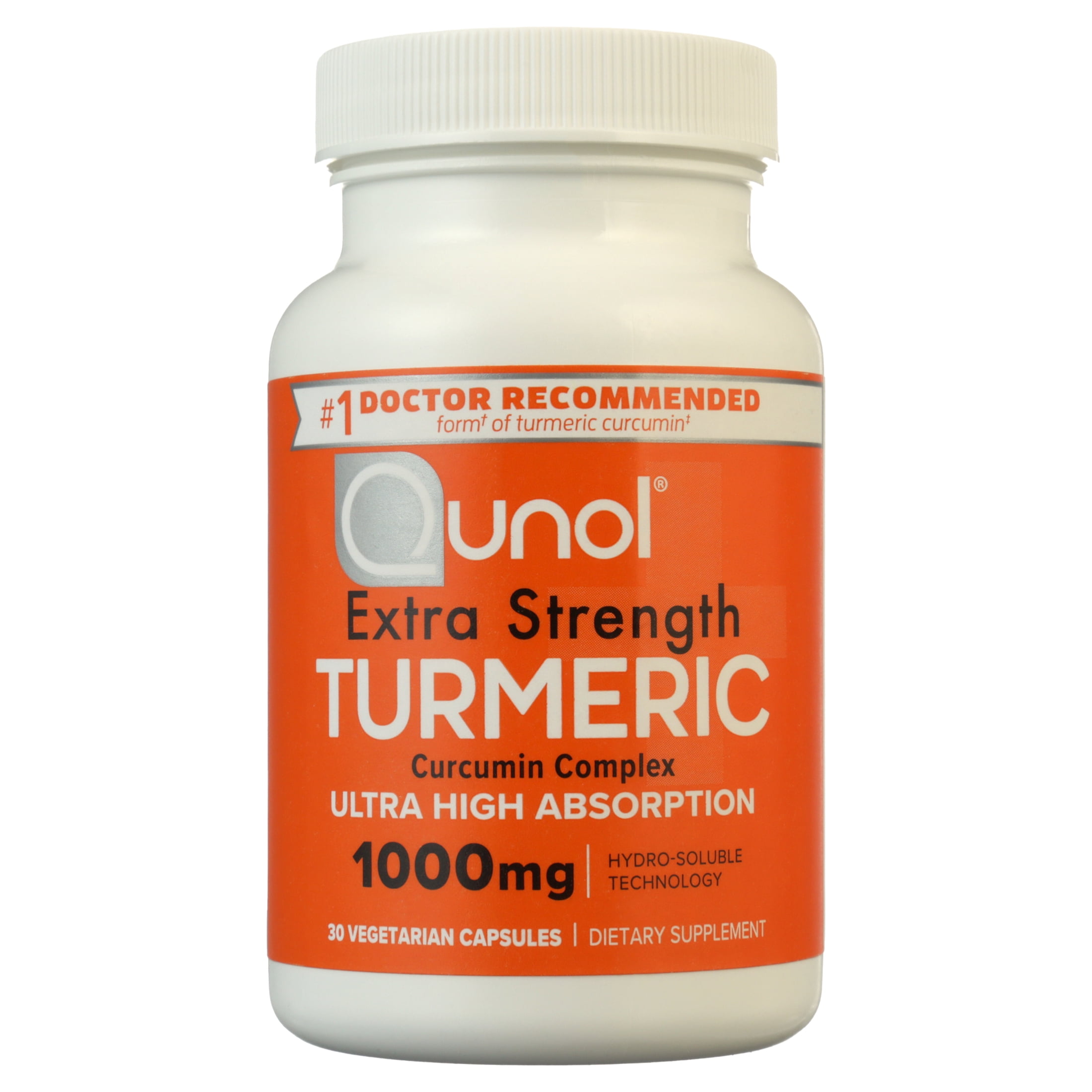 Qunol Turmeric Curcumin Capsules 1000mg Ultra High Absorption Joint Support Supplement 30 Count