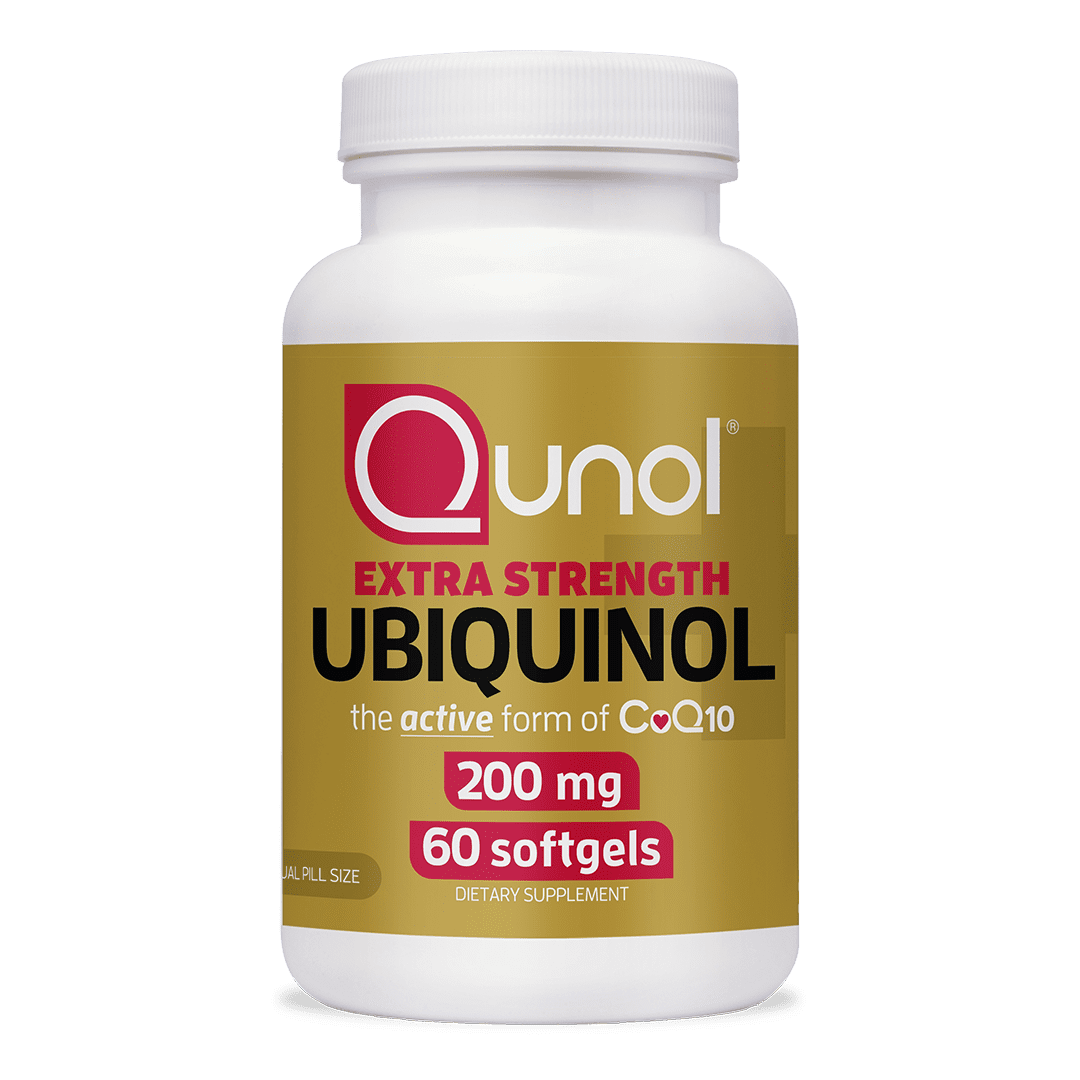 Qunol Ubiquinol CoQ10 Softgels 200mg Extra Strength Heart Health Supplement 60 Count for