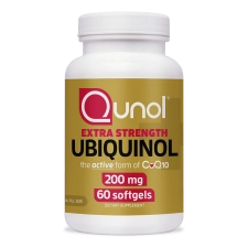 Qunol Ubiquinol CoQ10 Softgels 200mg Extra Strength Heart Health Supplement 60 Count for