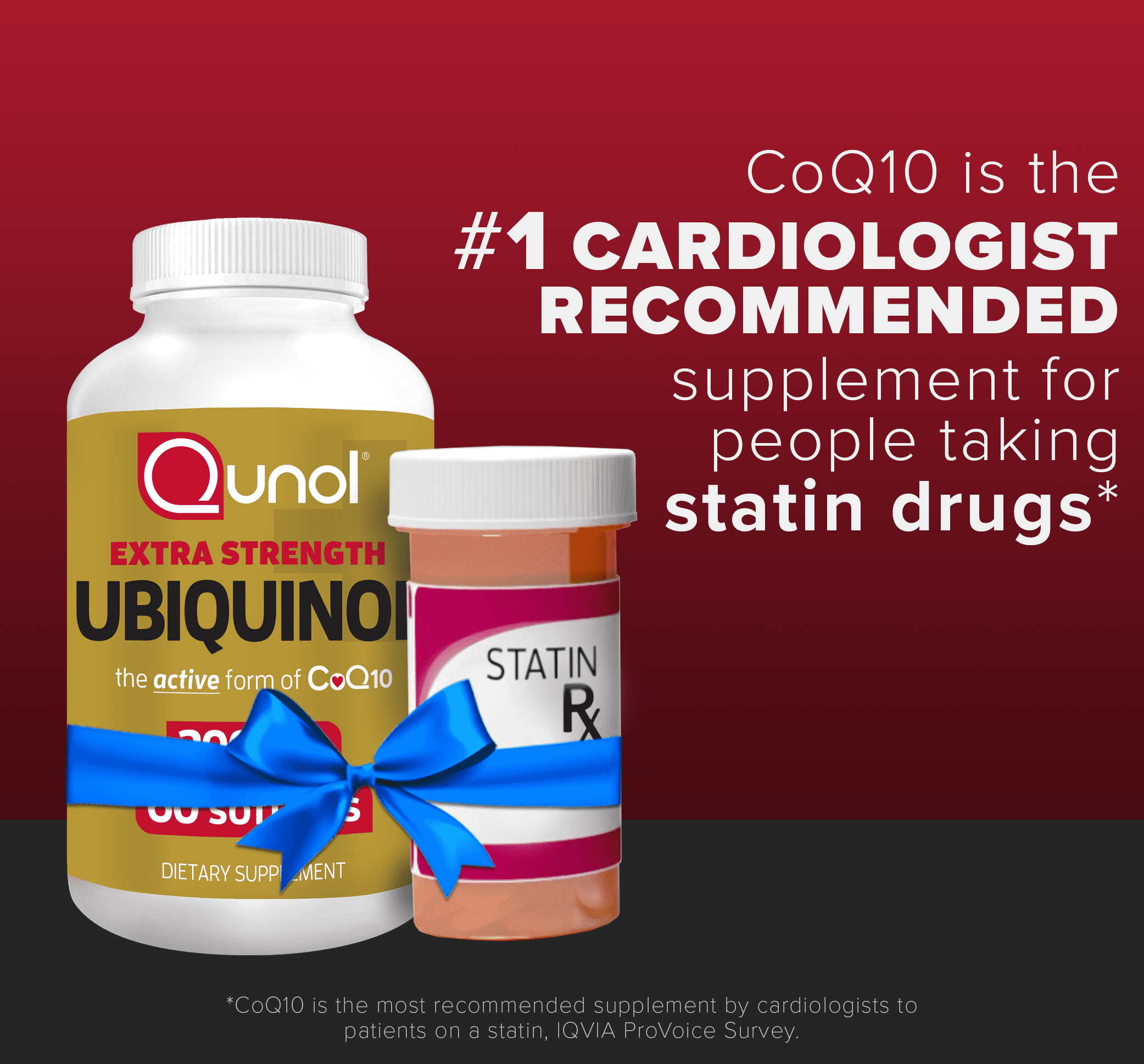 Qunol Ubiquinol CoQ10 Softgels 200mg Extra Strength Heart Health Supplement 60 Count for