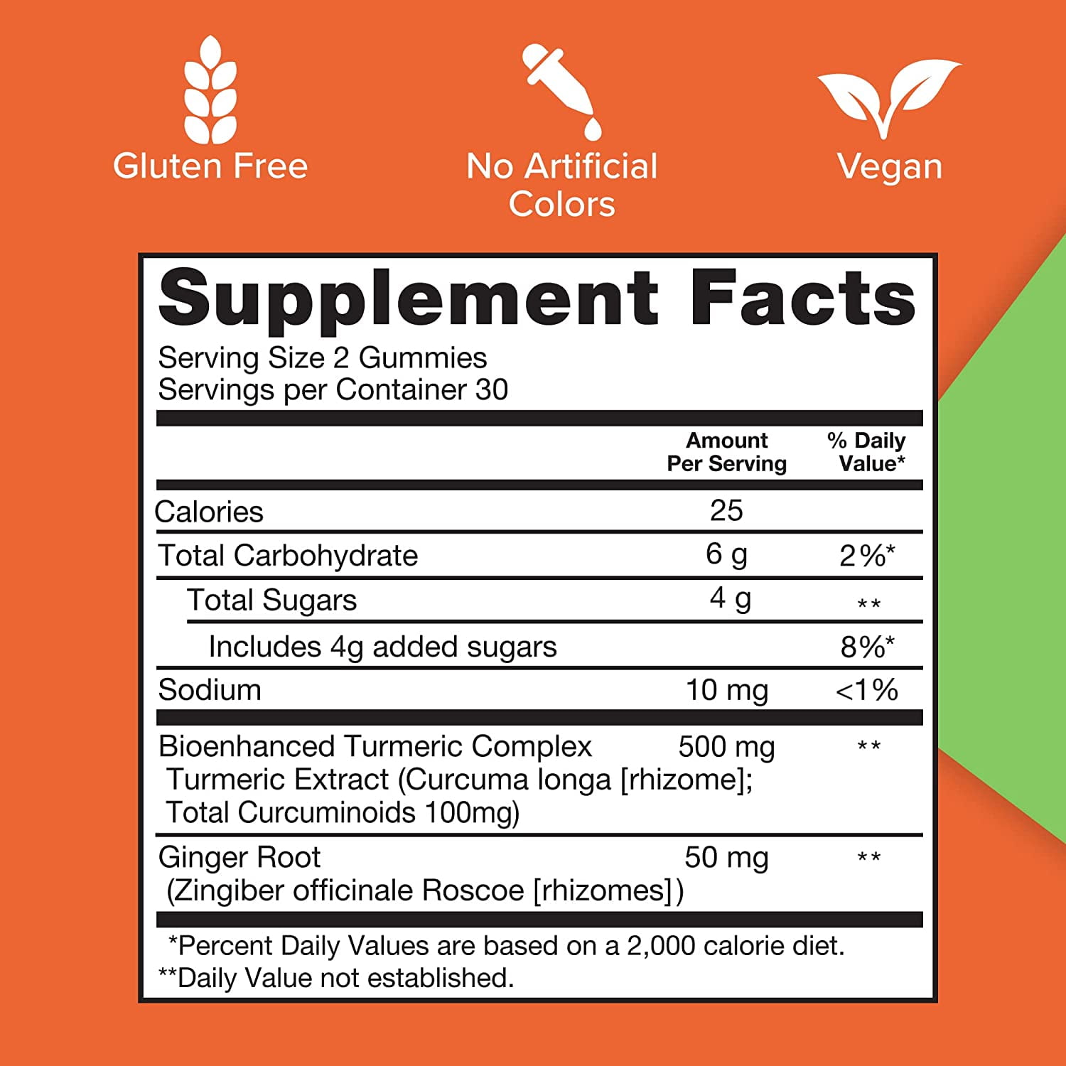 Qunol Turmeric Ginger Gummies 500mg + 50mg Joint Support Supplement Ultra High Absorption Tumeric Ginger