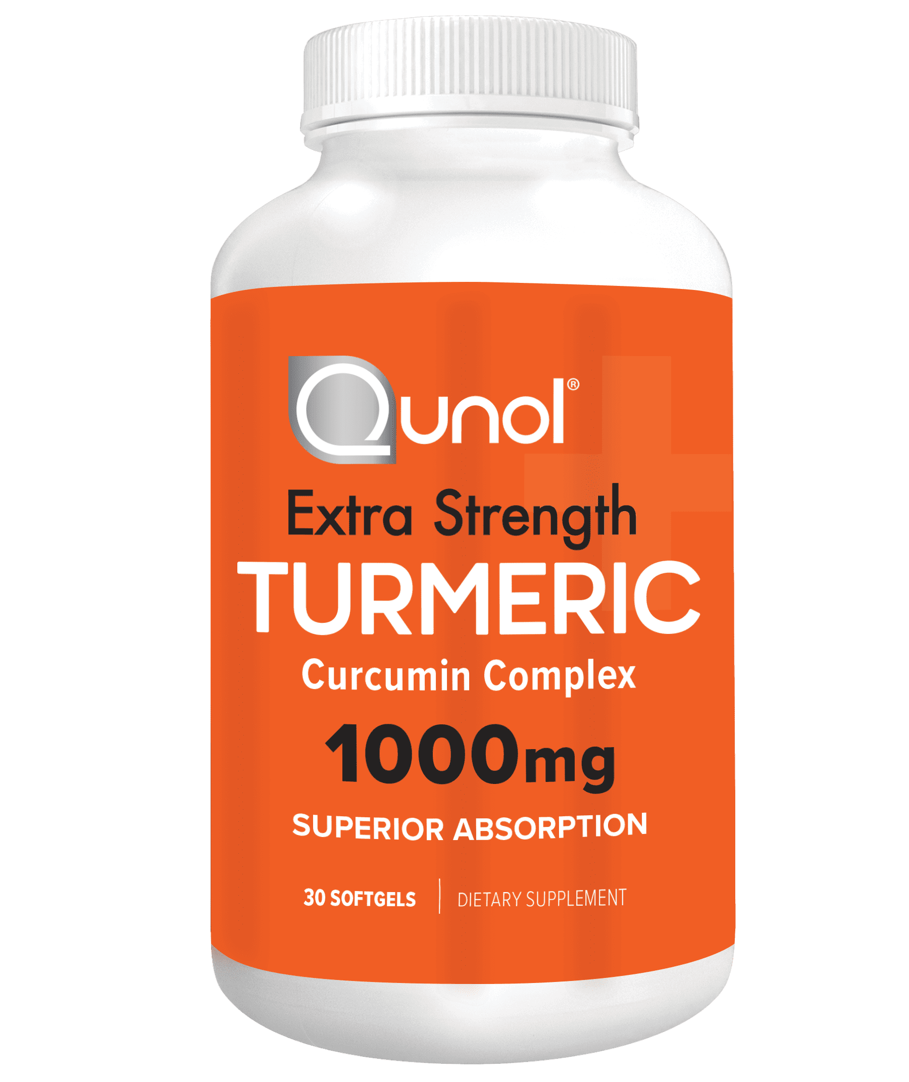 Qunol Turmeric Curcumin 1000mg High Absorption for Joint Support 30 Softgels