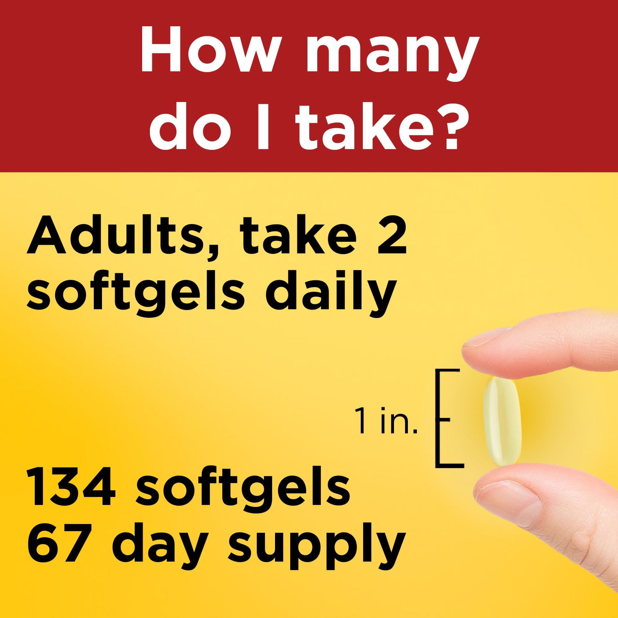 Nature Made Fish Oil 2400mg Per Serving Softgels Omega 3 Fish Oil Supplements 134 Count