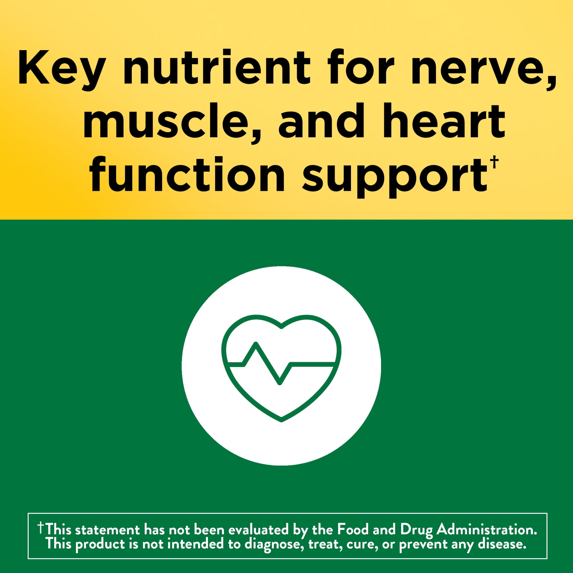 Nature Made Potassium Gluconate 550mg 100 Ct Tablets