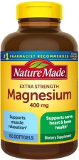 Nature Made Extra Strength Magnesium 400mg 150 Liquid Softgels Supplement