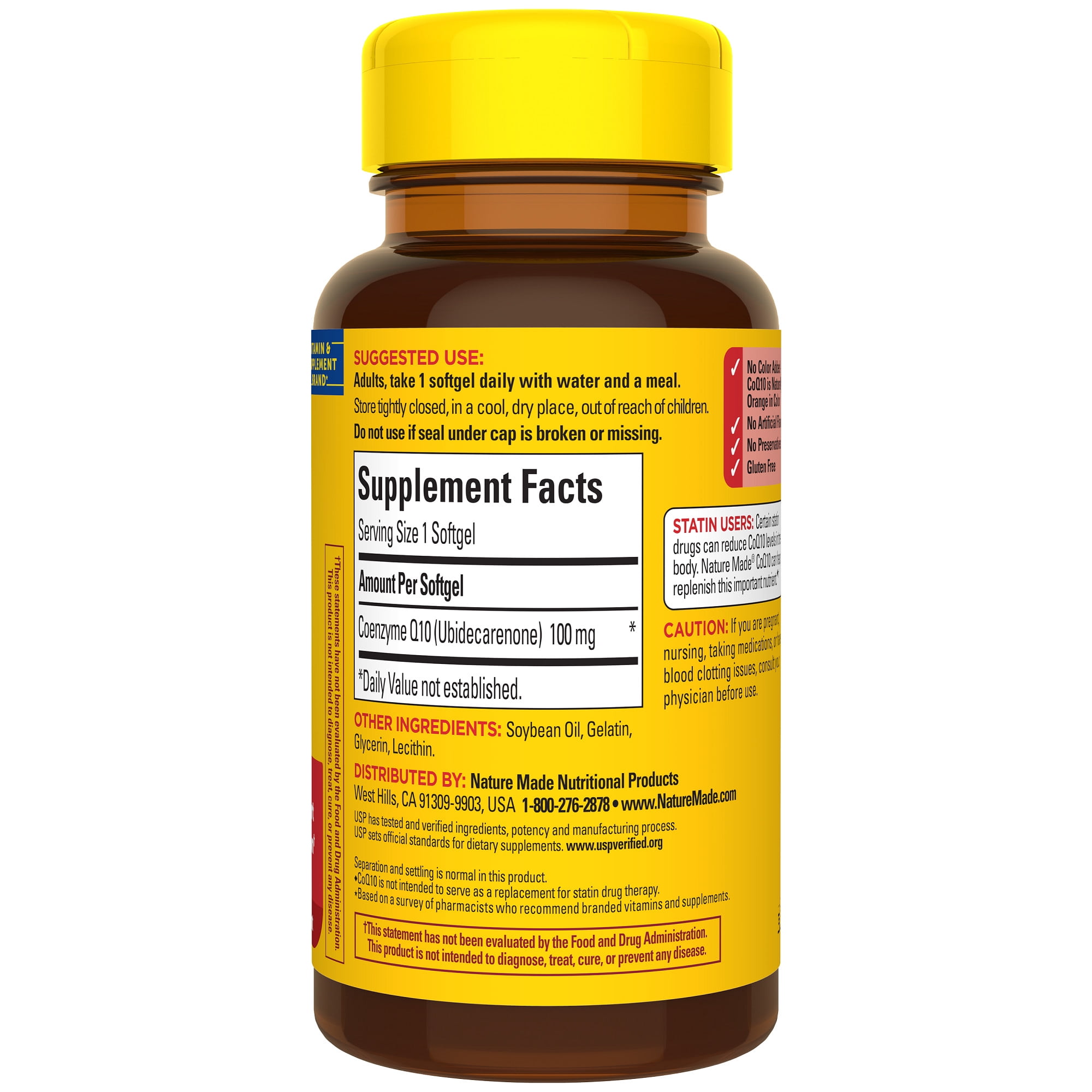 Nature Made CoQ10 100mg Softgels Heart Health Support 40 Count