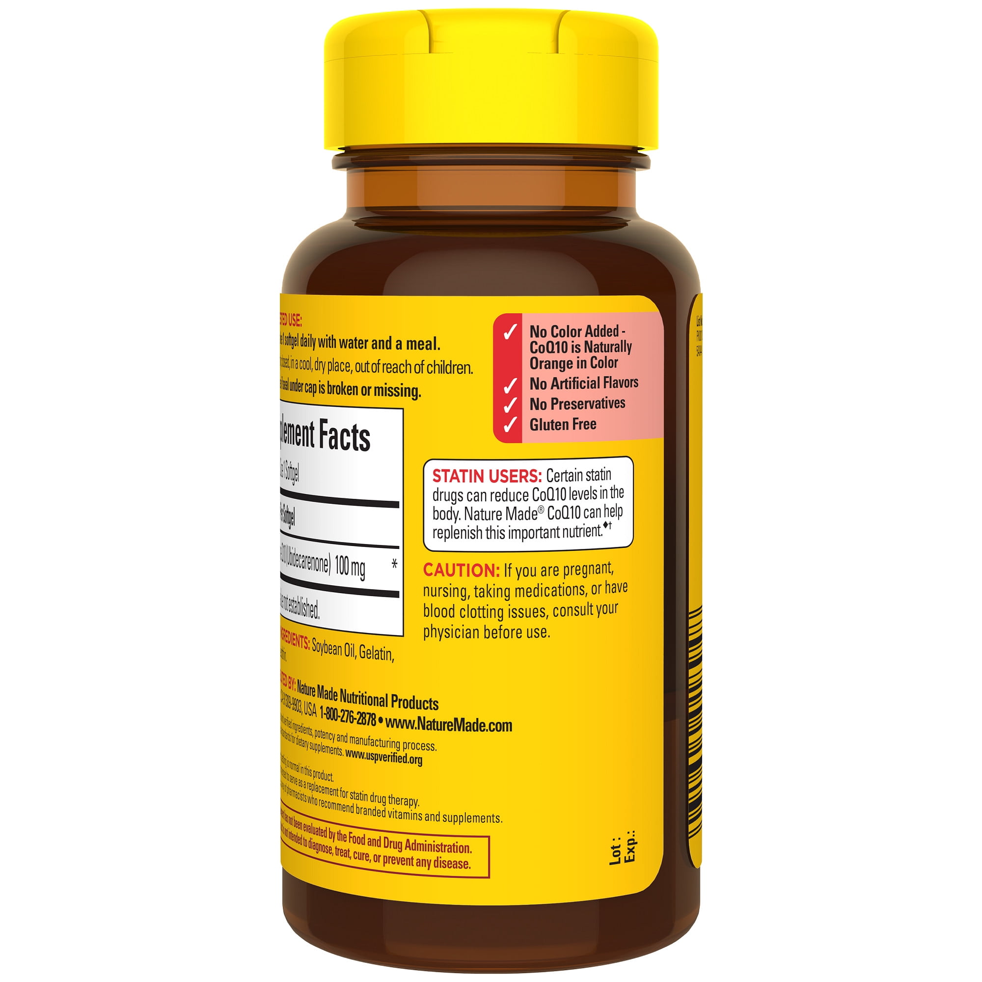 Nature Made CoQ10 100mg Softgels Heart Health Support 40 Count
