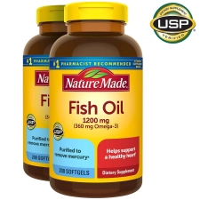 Nature Made Fish Oil 1200mg 400 Softgels Supplement "2 Pack