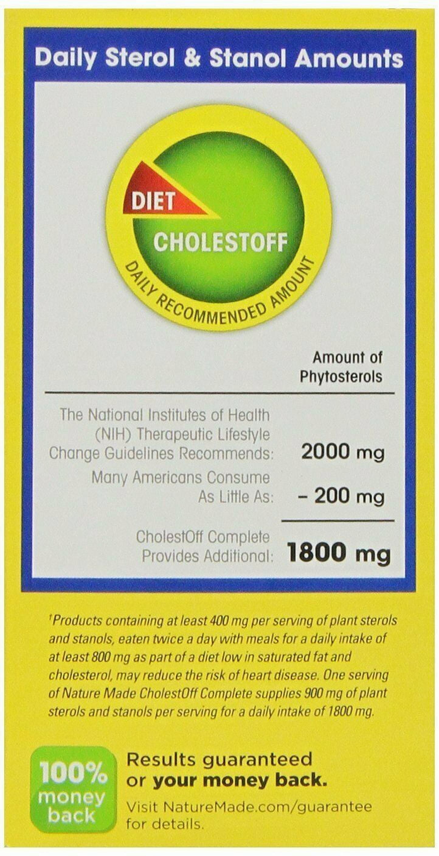 NatureMade CholestOff Complete Softgels 120 Count Pack of 2 for Heart Health Support