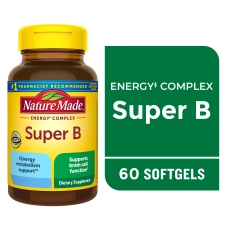 Nature Made Super B Energy Complex Softgels Dietary Supplement 60 Count