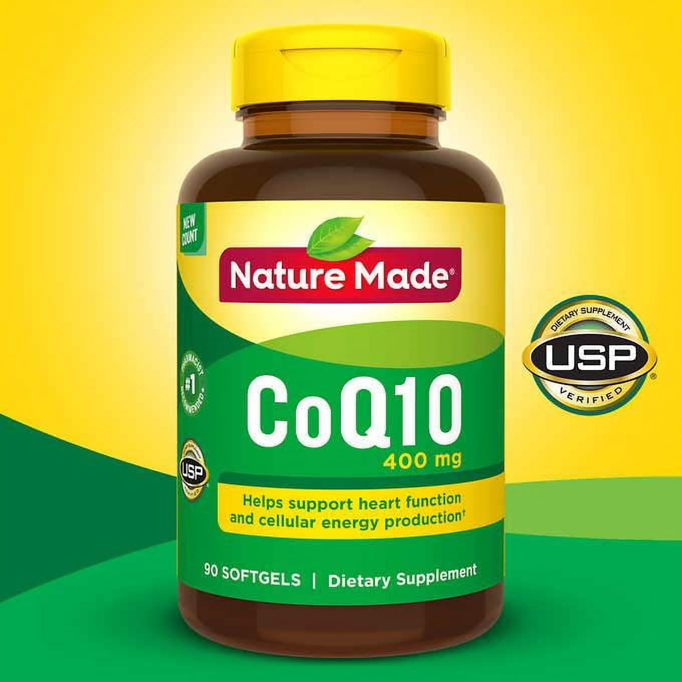 Nature Made CoQ10 400mg 90 Softgels for Heart Health