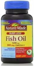Nature Made 1200mg Fish Oil Softgels 60 Count for Heart Health Support