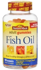 NatureMade FishOil AdultGummies PineappleOrange PeachMango 90ea Packof6