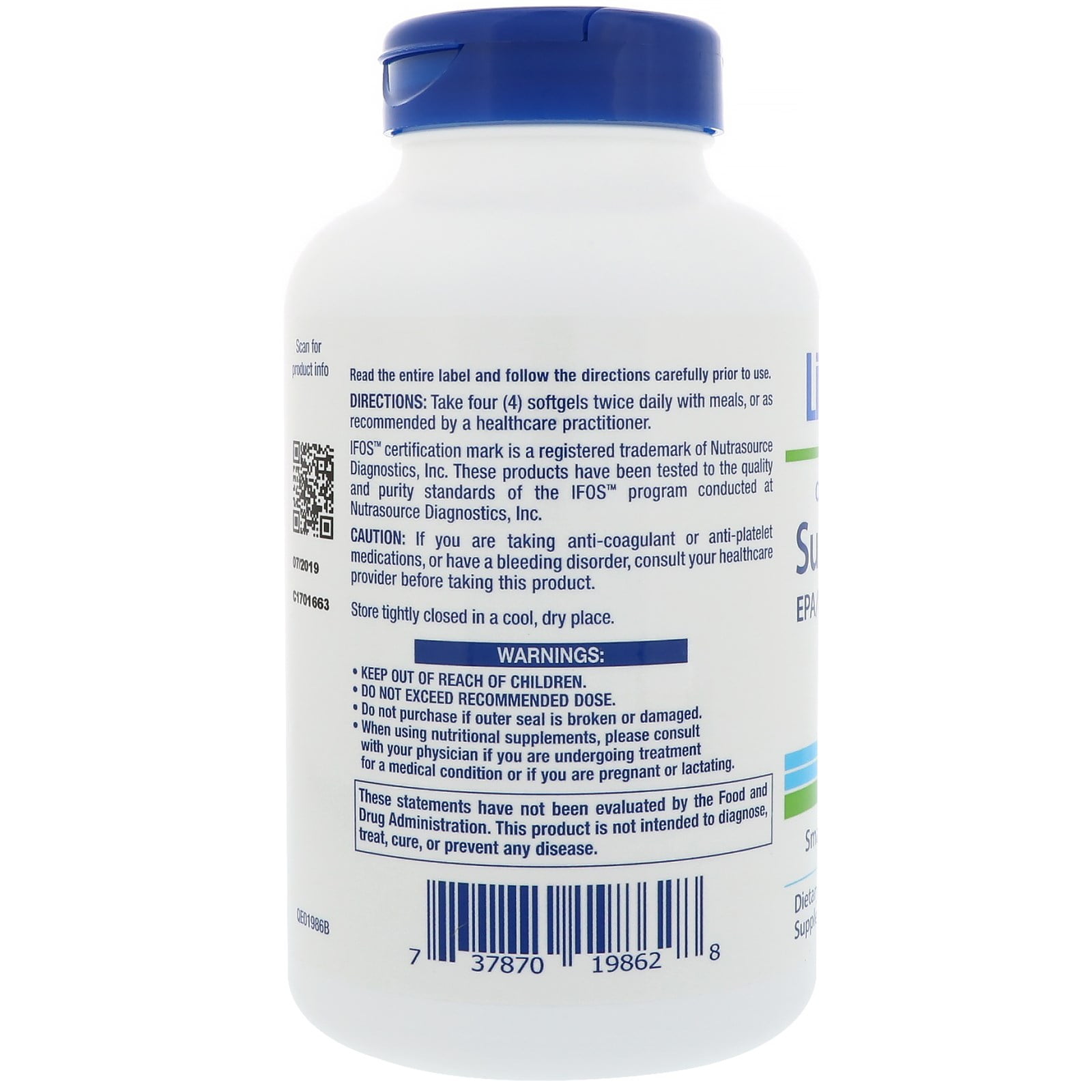 LIFE EXTENSION SUPER OMEGA-3 EPA DHA FISH OIL WITH SESAME LIGNANS OLIVE EXTRACT HEART HEALTH BRAIN SUPPORT 240 SOFTGELS GLUTEN FREE NON-GMO